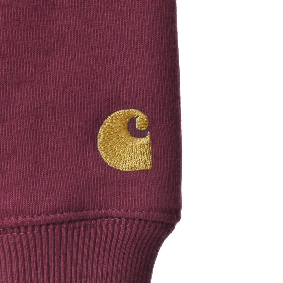 Alternative Image for ProductCarhartt Chase Sweatshirt Burgundy3